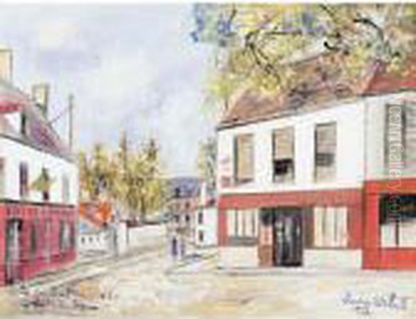 Les Mesnuls Oil Painting by Maurice Utrillo