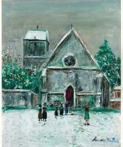 Petite Eglise Sous La Neige, Circa 1935