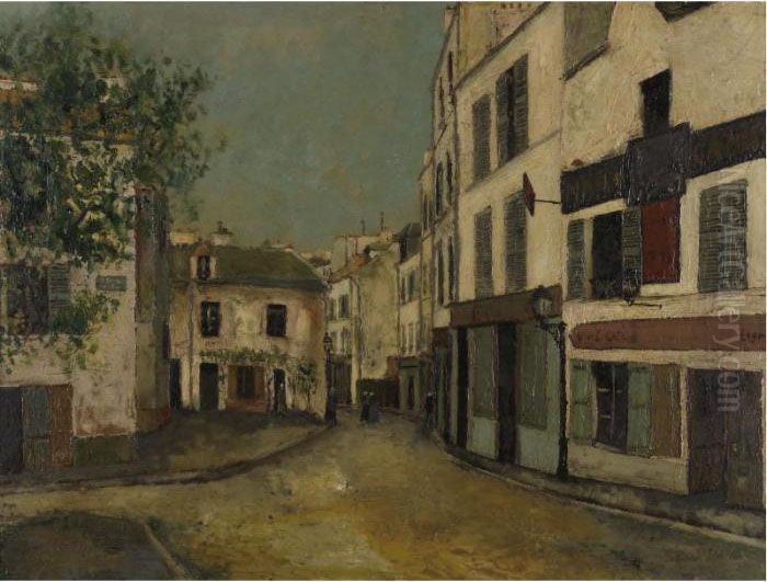Place Du Tertre A Montmartre Oil Painting by Maurice Utrillo
