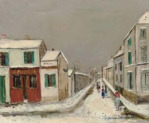 Rue De Montmartre Sous La Neige