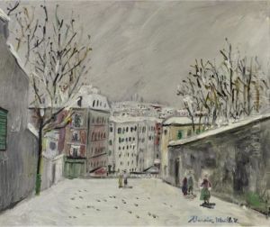 Rue Du Mont-cenis Sous La Neige