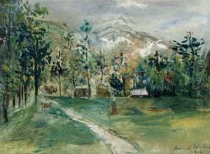 Paysage De Montagne En Hiver