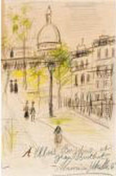 Le Sacre-c?ur De Montmartre Oil Painting by Maurice Utrillo