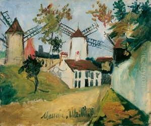 Ol Auf Leinwand 46,5 X 56 Cm, 
Gerahmt. In Der Mitte Unten Signiert Maurice, Utrillo , V [aladon]. 
Petrides Nr. 848 Oil Painting by Maurice Utrillo