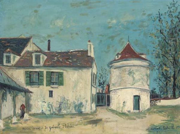 La Maison De Gabrielle D'estrees Oil Painting by Maurice Utrillo