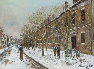 Ecoles Communales De Bobigny, Sous La Neige