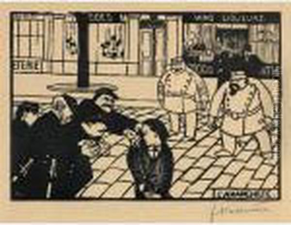 L'anarchiste 
 The Anarchist Oil Painting by Felix Edouard Vallotton