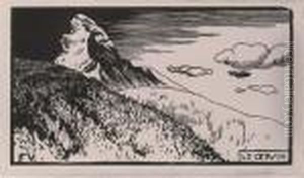 Le Cervin Oil Painting by Felix Edouard Vallotton