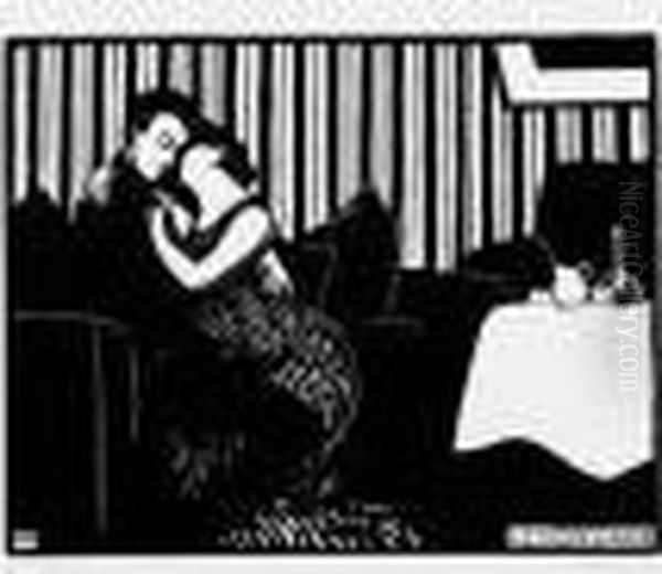 Woodcuts, 1897-98 Oil Painting by Felix Edouard Vallotton