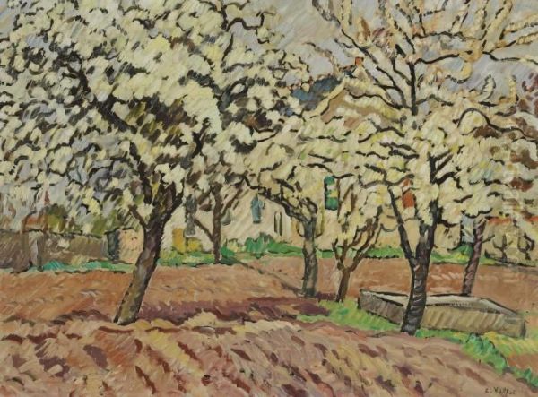 Les Arbres En Fleurs Oil Painting by Louis Valtat