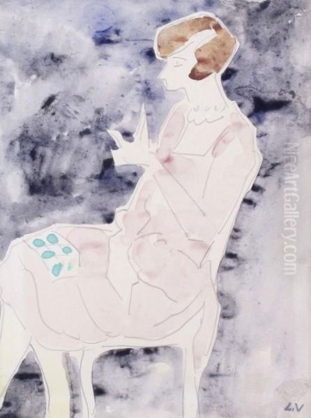 Jeune Femme Assise Oil Painting by Louis Valtat