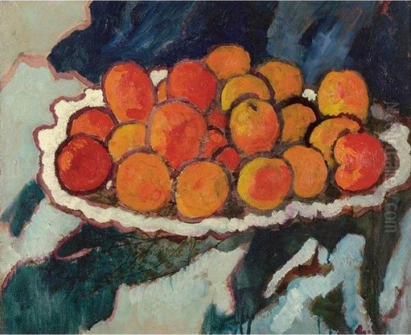 Bol De Peches Oil Painting by Louis Valtat