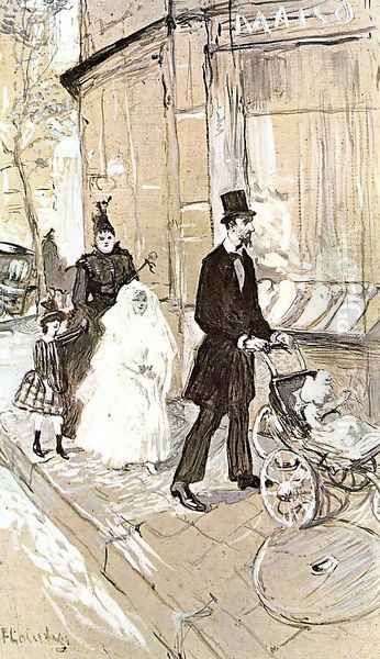 First Comunion Oil Painting by Henri De Toulouse-Lautrec