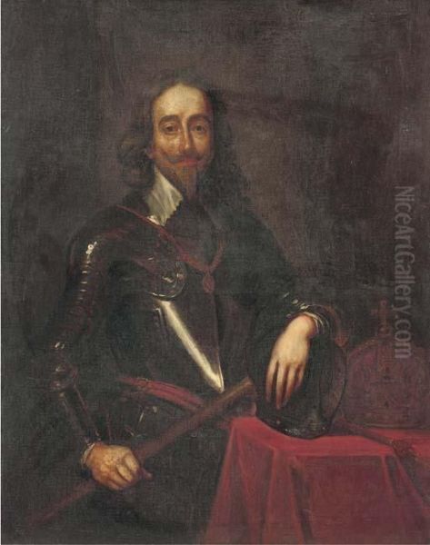 Portrait Of King Charles I Oil Painting by Sir Anthony Van Dyck