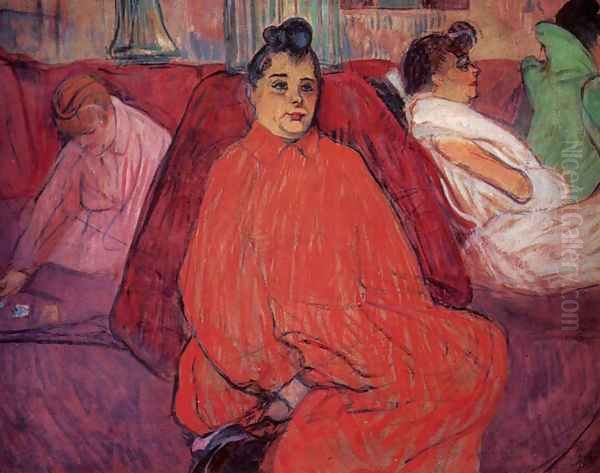 The sofa 2 Oil Painting by Henri De Toulouse-Lautrec