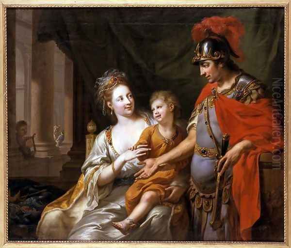 Hectors Departure, 1776 Oil Painting by Johann Heinrich Wilhelm Tischbein I