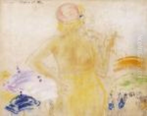 Alassio Oil Painting by Janos Vaszary