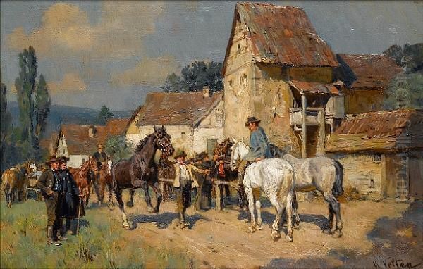The Horse Market by Wilhelm Velten