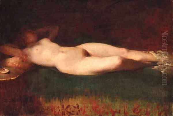 Female nude Oil Painting by Paul Trouillebert