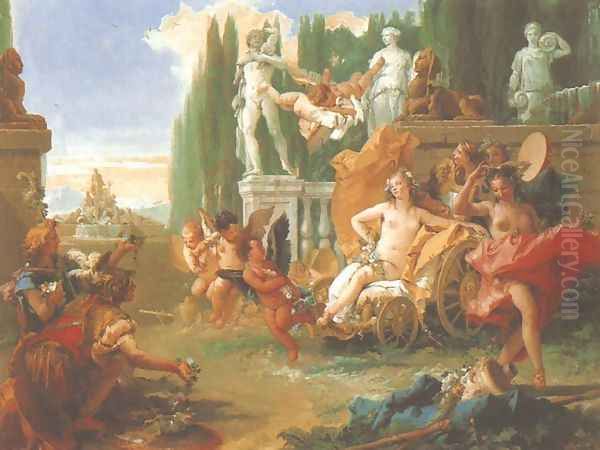 Triumph of Flora (Trionfo di Flora) Oil Painting by Giovanni Battista Tiepolo
