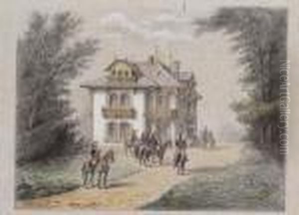Prima Della Parata Oil Painting by Horace Vernet