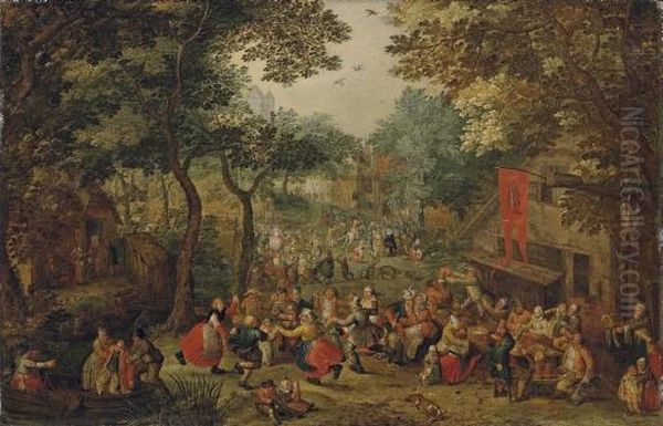 A Village 
Kermesse Oil Painting by David Vinckboons