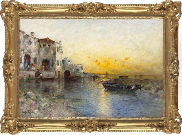 Italienskt Motiv Oil Painting by Wilhelm von Gegerfelt