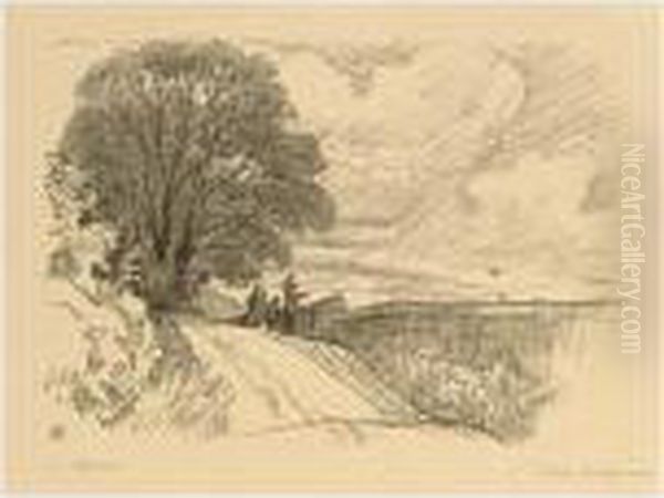 Pillnitz, Weinbergsmauer Oil Painting by Ludwig Von Hofmann