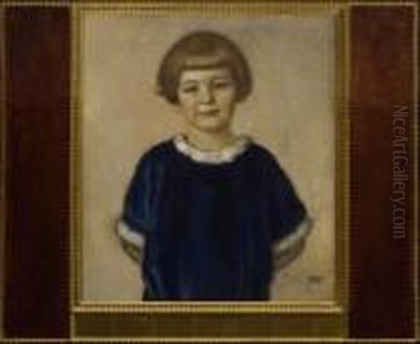 Madchenbildnis Oil Painting by Franz von Stuck