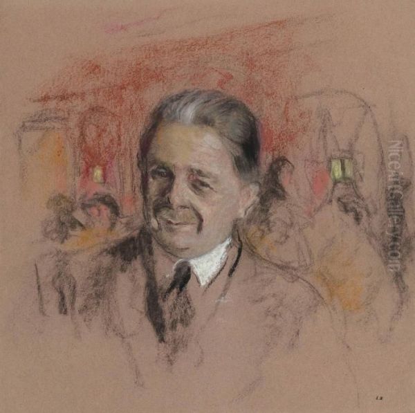 Etude Pour Un Portrait De Georges Benard Oil Painting by Jean-Edouard Vuillard