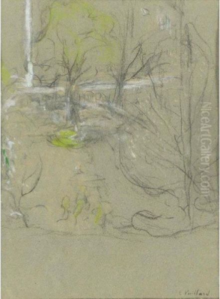 Etude Pour Un Paysage Oil Painting by Jean-Edouard Vuillard