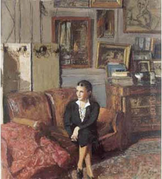 88,5 X 81 Cm Oil Painting by Jean-Edouard Vuillard