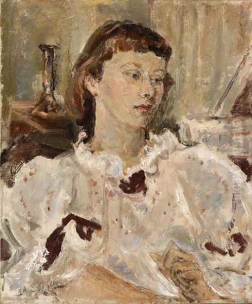 Portrait Of Nicolette Oil Painting by Ethel, Dame Walker