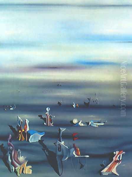 Furniture of Time Oil Painting by Yves Tanguy