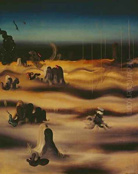 Shadow Country Oil Painting by Yves Tanguy