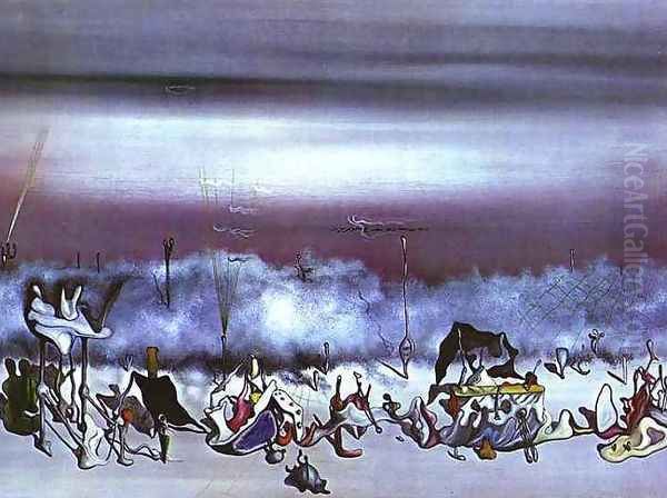 The Ribbon of Extremes Oil Painting by Yves Tanguy