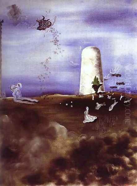 Death Watching the Family Oil Painting by Yves Tanguy