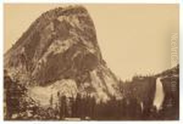 Nevada Fall And Liberty Cap Oil Painting by Carleton Emmons Watkins