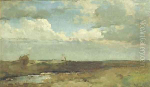A dune landscape Oil Painting by Willem Bastiaan Tholen