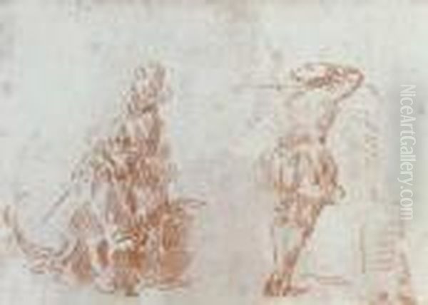 Galante Szene. Oil Painting by Watteau, Jean Antoine