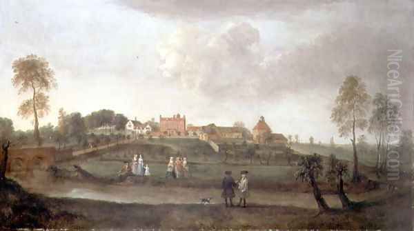 Little Haugh Hall, Suffolk Oil Painting by Peter Tillemans