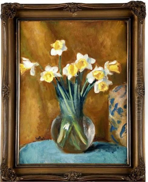 Narcyzy W Wazonie Oil Painting by Wojciech Weiss