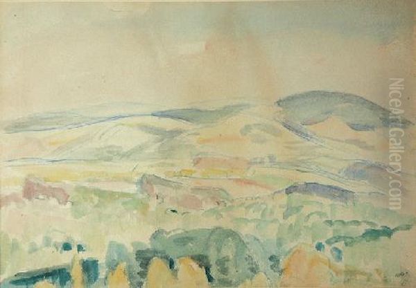 Pejzaz Oil Painting by Wojciech Weiss