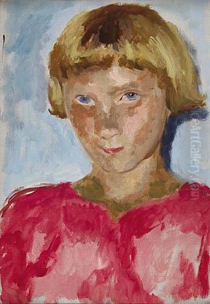 Chlopczyk Ok. 1925 R. Oil Painting by Wojciech Weiss