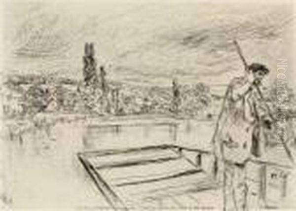 The Punt 
. Oil Painting by James Abbott McNeill Whistler