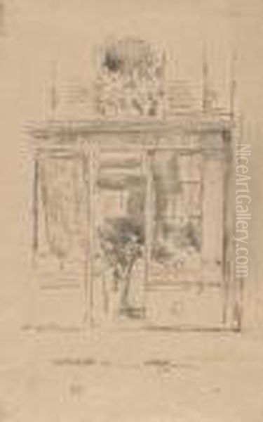 The Laundress - La Blanchisseuse De La Place Dauphine Oil Painting by James Abbott McNeill Whistler