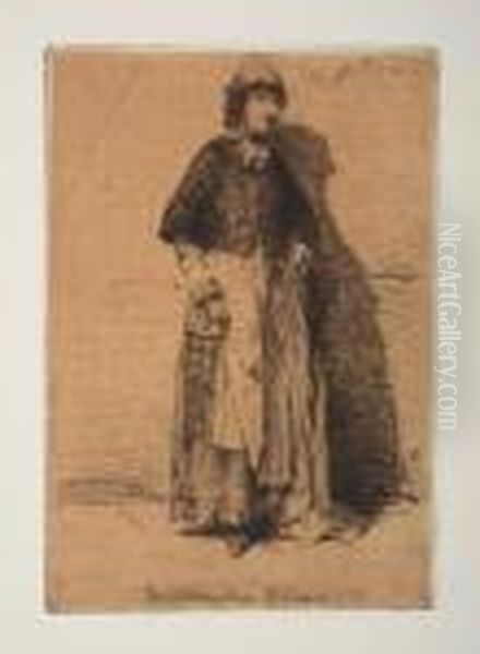 La Mere Gerard Oil Painting by James Abbott McNeill Whistler