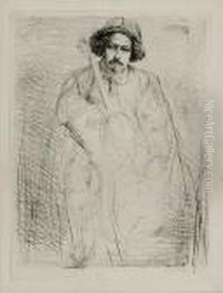 Becquet, From 
Sixteen Etchings Oil Painting by James Abbott McNeill Whistler