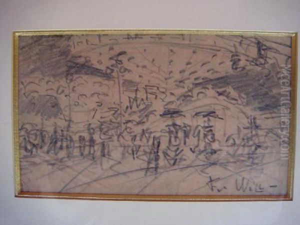 Place Animee Oil Painting by Frank Will