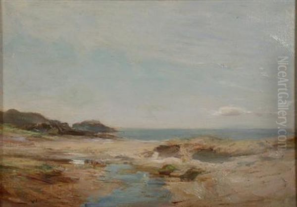 Scene On The Cantire Coast Oil Painting by James Lawton Wingate